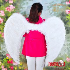 Cánh Thiên Thần Đen Trắng Lông Mềm Cho Người Lớn - Phụ Kiện Cosplay Hoàn Hảo, Quà Tặng Sinh Nhật độc đáo