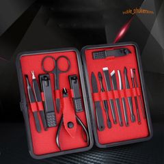 Bộ Dụng Cụ Cắt và Bấm Móng Tay Titan Không Gỉ - Hộp Da Sang Trọng Cầm Tay - Quà Tặng Thích Hợp Cho Phái Đẹp