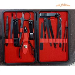 Bộ Dụng Cụ Cắt và Bấm Móng Tay Titan Không Gỉ - Hộp Da Sang Trọng Cầm Tay - Quà Tặng Thích Hợp Cho Phái Đẹp