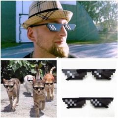 Kính Mát Thug Life Đen - Kính Chống Nắng Phong Cách Meme 