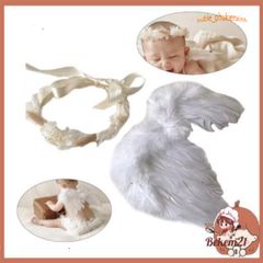 Cánh Thiên Thần Lông Vũ Dễ Thương - Đạo Cụ Chụp Ảnh Sơ Sinh Cho Trẻ Em - Hoàn Hảo Cho Tiệc Tắm, Sinh Nhật, Giáng Sinh