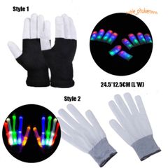 Găng Tay Phát Sáng LED Anime Lấp Lánh - Phụ Kiện Cosplay Độc Đáo Cho Tiệc Halloween, Nhảy Đầm, Concert