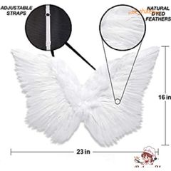 Cánh Thiên Thần Halloween Dễ Thương Siêu Nhẹ Bằng Lông Vũ - Phụ Kiện Hóa Trang Cho Tiệc Cosplay và Sự Kiện Giải Trí