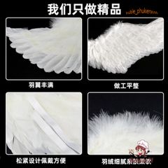 Cánh Thiên Thần Hóa Trang Trẻ Em Gemvan - Cánh Lông Vũ Bạch Để Tiệc Halloween, Cosplay, Chụp Ảnh, Lễ Hội
