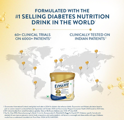 Sữa Ensure Diabetes Care 400g - Dinh Dưỡng Cân Bằng Cho Người Bị Tiểu Đường, Hỗ Trợ Kiểm Soát Đường Huyết, Hương Vani Dễ Uống