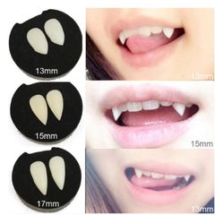 Răng Nanh Giả Răng Khểnh Cao Cấp 17mm, 19mm - Cosplay Hóa Trang + Keo Dán 50K Tặng Kèm