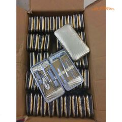 Bộ Dụng Cụ Cắt Móng Tay 12 Món Cao Cấp Bằng Vàng và Thép Không Gỉ - Hộp Đựng Sang Trọng, Tiện Dụng Cho Salon và Du Lịch