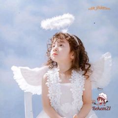 Cánh Thiên Thần và Cánh Ác Quỷ - Đạo Cụ Chụp Ảnh Halloween, Phụ Kiện Cosplay Độc Đáo với Đũa Ma Thuật và Băng Đô