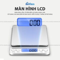 Cân Điện Tử Mini Cao Cấp MIFAN - 0.01g - 3kg, Nhỏ Gọn, Thép Không Gỉ, Màn Hình LCD - Cân Thực Phẩm, Trang Sức, Làm Bánh