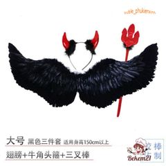 Cánh Ác Quỷ DEVIL Cosplay - Cánh Thiên Thần Hóa Trang Lễ Hội, Phù Hợp Cho Người Lớn Và Trẻ Em, Giao Hàng Nhanh Chóng