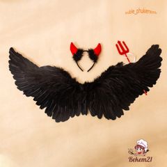 Cánh Ác Quỷ DEVIL Cosplay - Cánh Thiên Thần Hóa Trang Lễ Hội, Phù Hợp Cho Người Lớn Và Trẻ Em, Giao Hàng Nhanh Chóng