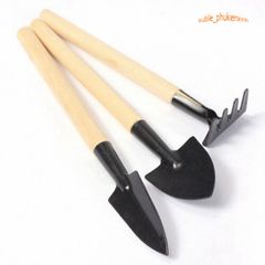 Bộ Dụng Cụ Làm Vườn Mini 3 Món Tiện Ích - Xẻng, Cấy Xới & Bàn Cào - Dụng Cụ Chăm Sóc Cây Cảnh Bonsai & Xương Rồng
