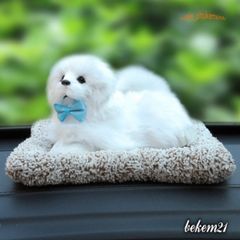 Mèo Hoa Cúc Lông Mềm Mại Lõi Than Hoạt Tính - Thú Bông Khử Mùi, Lọc Không Khí Xe Hơi, Dễ Thương và Độc Đáo