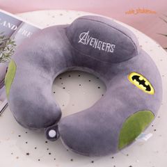 Gối Hỗ Trợ Cổ Avengers - Gối Du Lịch Dễ Thương Cho Giấc Ngủ Thoải Mái, Dành Cho Người Lớn Và Trẻ Em, Chất Liệu Cao Cấp