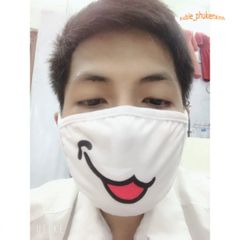 Khẩu Trang Vải Hoạt Hình Dễ Thương - Khẩu Trang Có Thể Giặt, Tái Sử Dụng - Phong Cách Trẻ Trung Bảo Vệ Sức Khỏe