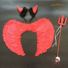 Cánh Thiên Thần Đỏ Trắng Cosplay - Phụ Kiện Chụp Hình Thời Trang Độc Đáo cho Tiệc, Hóa Trang, và Sự Kiện Lễ Hội