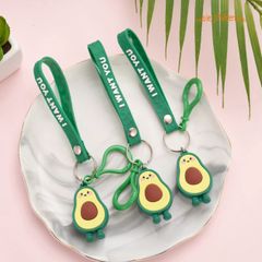 Móc Khóa Hình Quả Bơ Dễ Thương - Keychain Dẻo PVC An Toàn Thời Trang, Phụ Kiện Cho Người Yêu Bơ