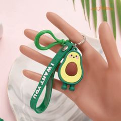 Móc Khóa Hình Quả Bơ Dễ Thương - Keychain Dẻo PVC An Toàn Thời Trang, Phụ Kiện Cho Người Yêu Bơ