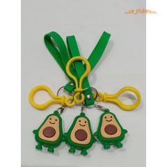 Móc Khóa Hình Quả Bơ Dễ Thương - Keychain Dẻo PVC An Toàn Thời Trang, Phụ Kiện Cho Người Yêu Bơ
