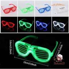Kính Mát LED Phát Sáng - Kính Cosplay Độc Đáo Cho Tiệc Tùng Halloween và Nghệ Thuật Phát Sáng Neon