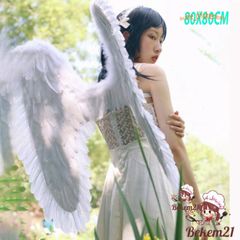 Cánh Thiên Thần Lông Vũ Màu Trắng Cosplay - Phụ Kiện Hóa Trang Dễ Thương Cho Tiệc Tùng và Lễ Hội, Đồ Chơi Cảm Hứng Thiên Thần