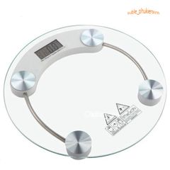 Cân Sức Khỏe Điện Tử Kính Cường Lực Tròn 180Kg - Màn Hình LCD Rõ Ràng, Thiết Kế Gọn Nhẹ Hoàn Hảo Cho Gia Đình