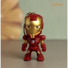 Móc Khóa LED Siêu Anh Hùng Phát Sáng 3 Trong 1 - Âm Thanh Vui Nhộn, Đèn Pin Tiện Dụng Cho Fan Marvel