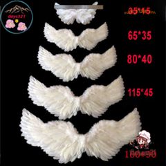 Đôi Cánh Thiên Thần Cosplay Trắng cho Bé - Trang Phục Hóa Trang Tiệc Tùng 27 Cỡ, Hoàn Hảo cho Biểu Diễn và Chụp Ảnh Sự Kiện