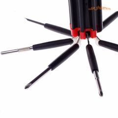 Tua Vít Mini Đa Năng 6 Trong 1 Với Đèn Pin, Dụng Cụ Sửa Chữa Laptop, Điện Thoại và Linh Kiện Điện Tử Tiện Dụng