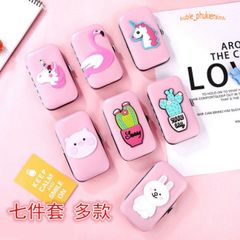 Bộ Dụng Cụ Cắt và Bấm Móng Tay 6 Món Hình Thú Ngộ Nghĩnh Màu Hồng - Dành Cho Trẻ Em, Dễ Sử Dụng và An Toàn