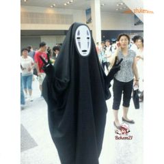 Bộ Trang Phục Cosplay Kaonashi - Áo Choàng Đen, Mặt Nạ Vô Diện & Găng Tay - Halloween, Anime Hayao Miyazaki Cho Trẻ Em & Người Lớn