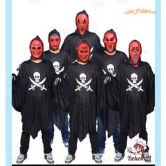 Bộ trang phục hóa trang ma quái Halloween cho bé - Áo xương, mặt nạ và găng tay xương - Đạo cụ tiệc Halloween thú vị