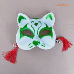 Mặt Nạ Hóa Trang Cáo Nhật Bản PVC - Mặt Nạ Cosplay Cáo Nửa Mặt Dễ Thương, Phụ Kiện Thời Trang Độc Đáo