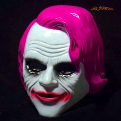 Mặt Nạ Joker Joaquin Phoenix Màu Hồng - Phụ Kiện Hóa Trang Halloween Độc Đáo Cho Fan Hâm Mộ Siêu Anh Hùng