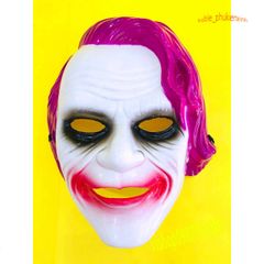 Mặt Nạ Joker Joaquin Phoenix Màu Hồng - Phụ Kiện Hóa Trang Halloween Độc Đáo Cho Fan Hâm Mộ Siêu Anh Hùng