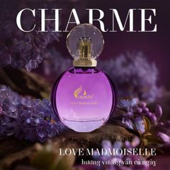 Nước Hoa Nữ Charme Love Mademoiselle - Eau De Parfum Quyến Rũ, Hương Hoa Cỏ Tươi Mát Dành Cho Phái Đẹp 25 Tuổi Trở Lên