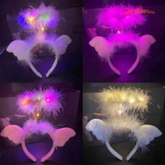 Băng Đô Cài Tóc LED Phát Sáng Vàng Ấm - Thiết Kế Biến Hình Thời Trang Hàn Quốc - Phụ Kiện Hot Trên TikTok