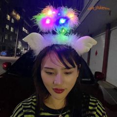 Băng Đô Cài Tóc LED Phát Sáng Vàng Ấm - Thiết Kế Biến Hình Thời Trang Hàn Quốc - Phụ Kiện Hot Trên TikTok