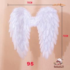 Cánh thiên thần cosplay màu trắng/đen/đỏ/hồng cho trẻ em - Hóa trang lễ hội, Giáng sinh, Halloween - Phụ kiện trang trí ấn tượng