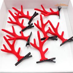 Kẹp Tóc Hình Sừng Tuần Lộc Dễ Thương - Phụ Kiện Thời Trang Noel Độc Đáo Tuyệt Đẹp Dành Cho Ngày Lễ Giáng Sinh