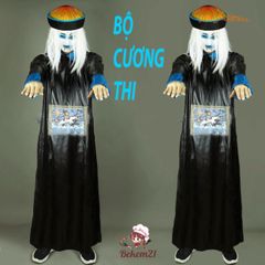 Bộ Trang Phục Hóa Trang Halloween Cương Thi Diêm Vương Hắc Bạch Vô Thường Dành Cho Người Lớn - Cosplay Độc Đáo, Kích Thước 155-185cm