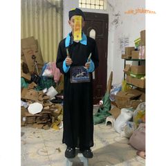 Bộ Trang Phục Hóa Trang Halloween Cương Thi Diêm Vương Hắc Bạch Vô Thường Dành Cho Người Lớn - Cosplay Độc Đáo, Kích Thước 155-185cm