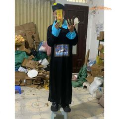 Bộ Trang Phục Hóa Trang Halloween Cương Thi Diêm Vương Hắc Bạch Vô Thường Dành Cho Người Lớn - Cosplay Độc Đáo, Kích Thước 155-185cm