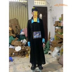 Bộ Trang Phục Hóa Trang Halloween Cương Thi Diêm Vương Hắc Bạch Vô Thường Dành Cho Người Lớn - Cosplay Độc Đáo, Kích Thước 155-185cm