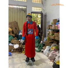 Bộ Trang Phục Hóa Trang Ma Cương Thi - Trang Phục Halloween Phán Quan, Đồ Hóa Trang Thẩm Phán Cho Trẻ Em (3 Màu)