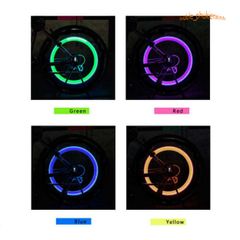 Bộ 2 Đèn LED Gắn Van Bánh Xe Ô Tô, Xe Máy, Xe Đạp - Đèn Nhiều Màu Sáng Đẹp, Cảm Ứng Rung, Tạo Hiệu Ứng Ánh Sáng Ấn Tượng