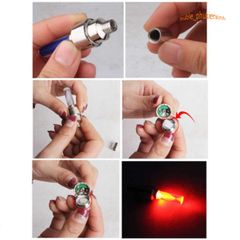 Bộ 2 Đèn LED Gắn Van Bánh Xe Ô Tô, Xe Máy, Xe Đạp - Đèn Nhiều Màu Sáng Đẹp, Cảm Ứng Rung, Tạo Hiệu Ứng Ánh Sáng Ấn Tượng