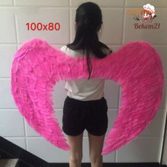 Đôi Cánh Thiên Thần Lông Vũ Màu Sắc Halloween - Phụ Kiện Cosplay Hóa Trang, Đạo Cụ Tiệc Tùng Độc Đáo cho Trẻ Em và Người Lớn