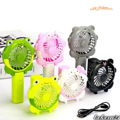 Quạt Mini Hình Thú Cầm Tay Sạc Pin - Gập Gọn Dễ Dàng Cho Du Lịch Và Dã Ngoại - Quạt USB Siêu Dễ Thương