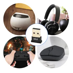 Bộ USB Bluetooth 5.0 - Thiết Bị Phát và Nhận Kết Nối Không Dây cho Máy Tính và Laptop Hỗ Trợ Bluetooth